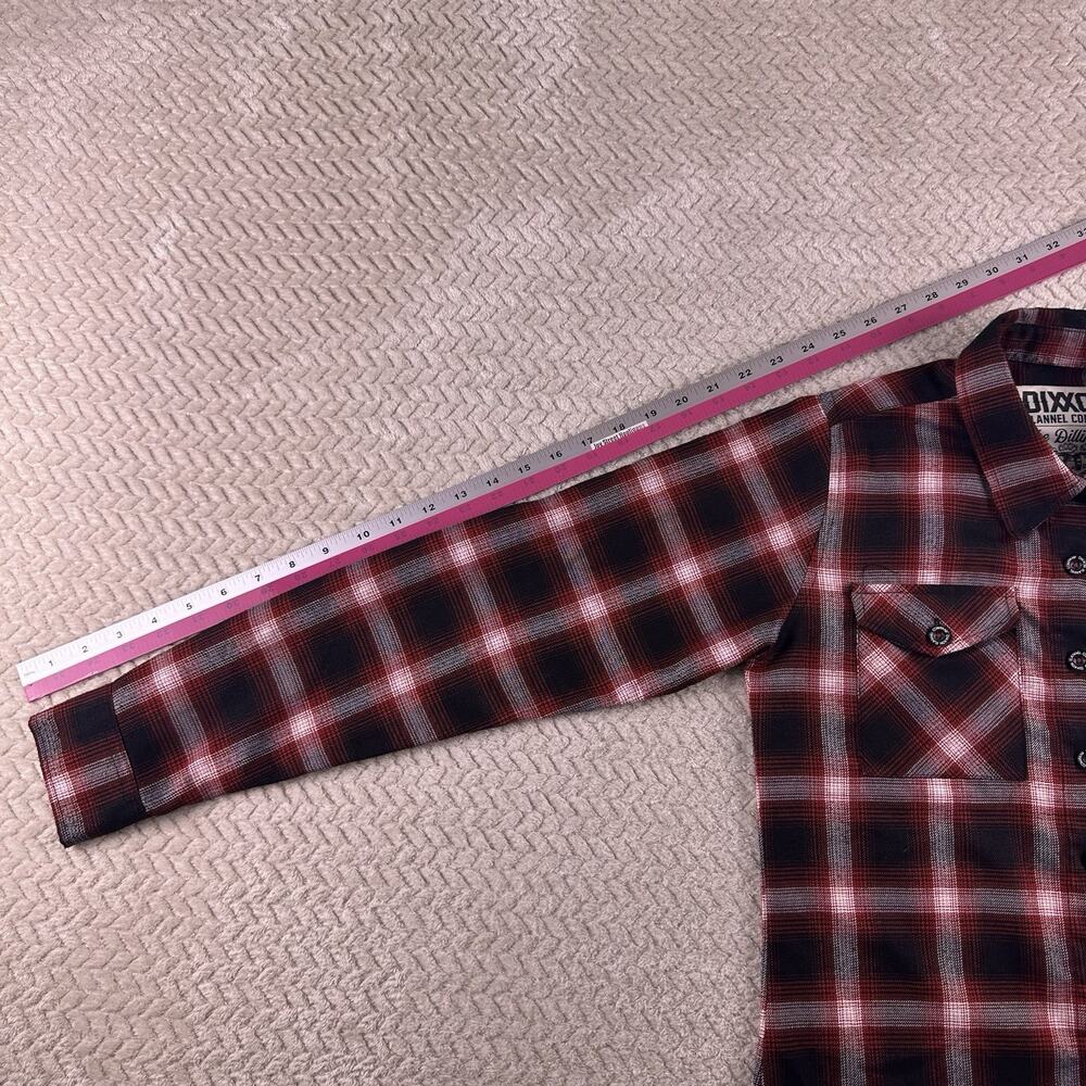 Dixxon Women’s Small ‘The Dillinger’ Red And Black Flannel Rare Sold Out Limited - Picture 9 of 16